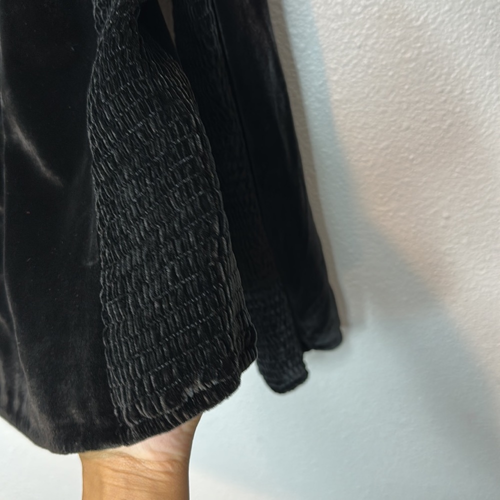 Rebecca Taylor Velvet Smocked Top Size 14 NWT - Picture 7 of 9